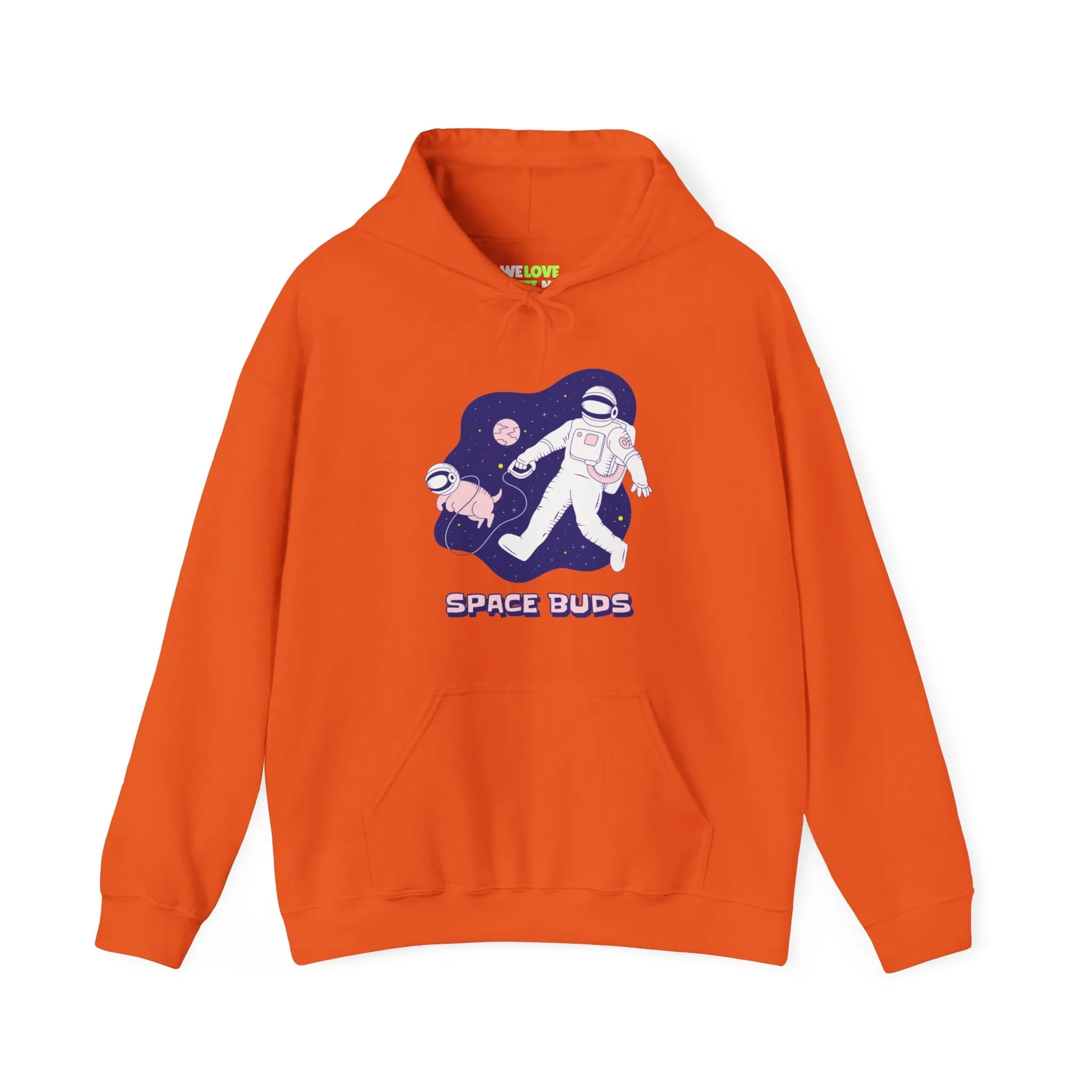 Space Buds Funny Astronaut And Dog Sci-Fi Hoodie