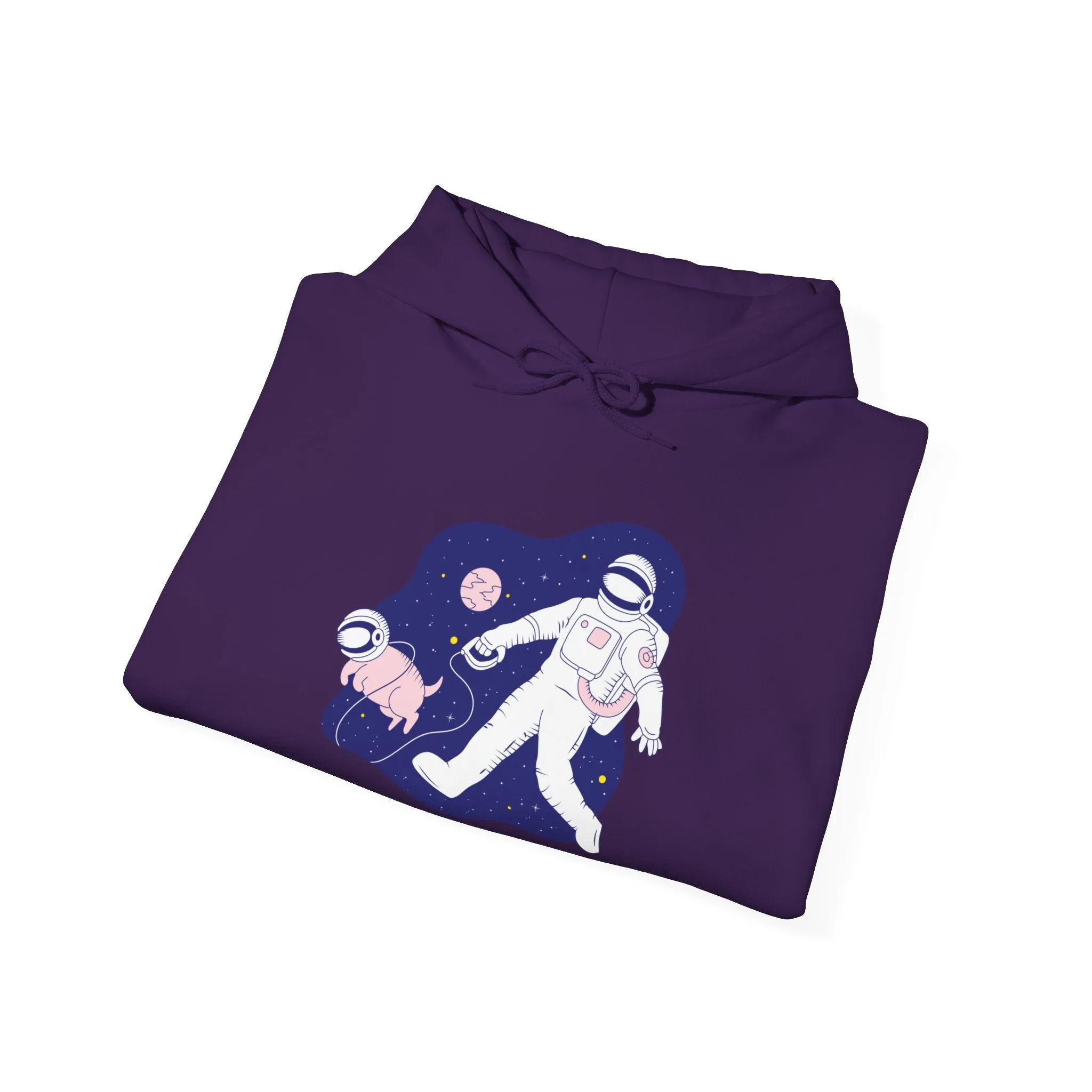Space Buds Funny Astronaut And Dog Sci-Fi Hoodie