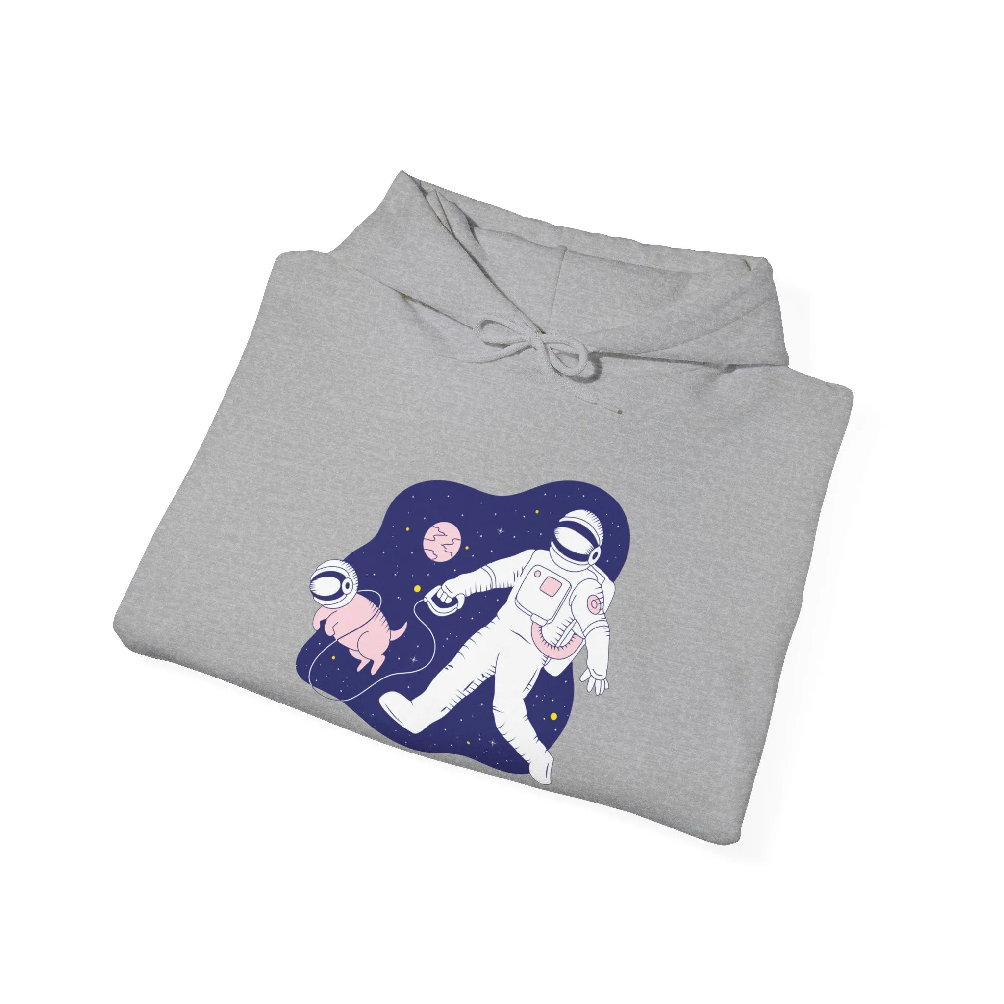 Space Buds Funny Astronaut And Dog Sci-Fi Hoodie