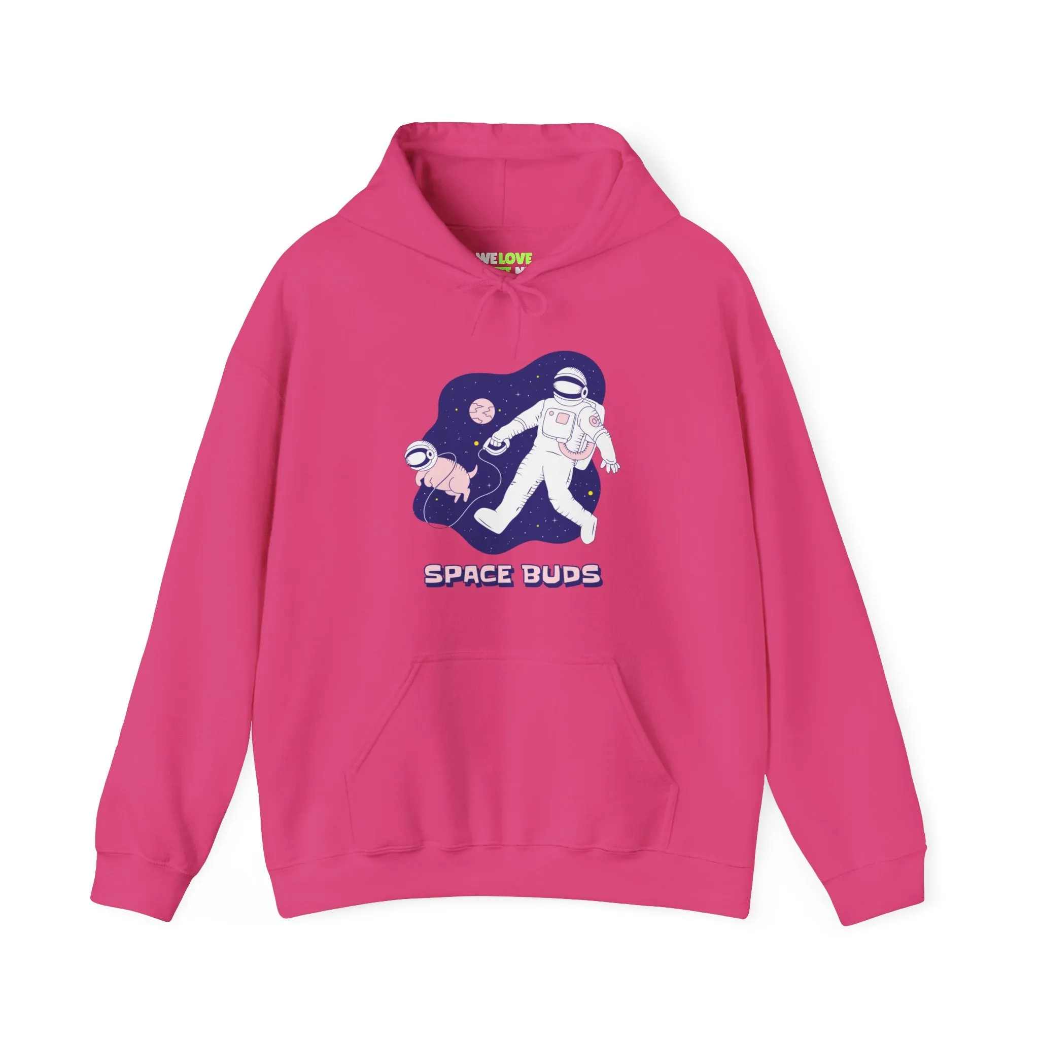Space Buds Funny Astronaut And Dog Sci-Fi Hoodie