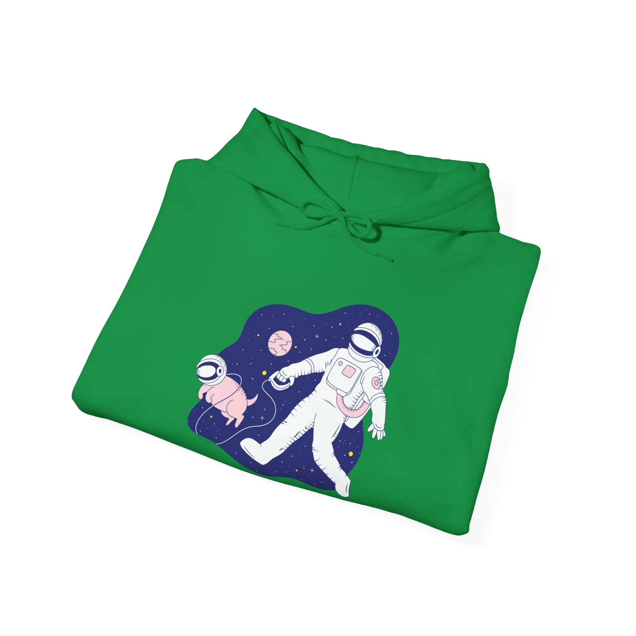 Space Buds Funny Astronaut And Dog Sci-Fi Hoodie