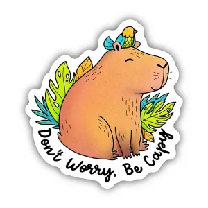 Sticker - Don't Worry Be Capy