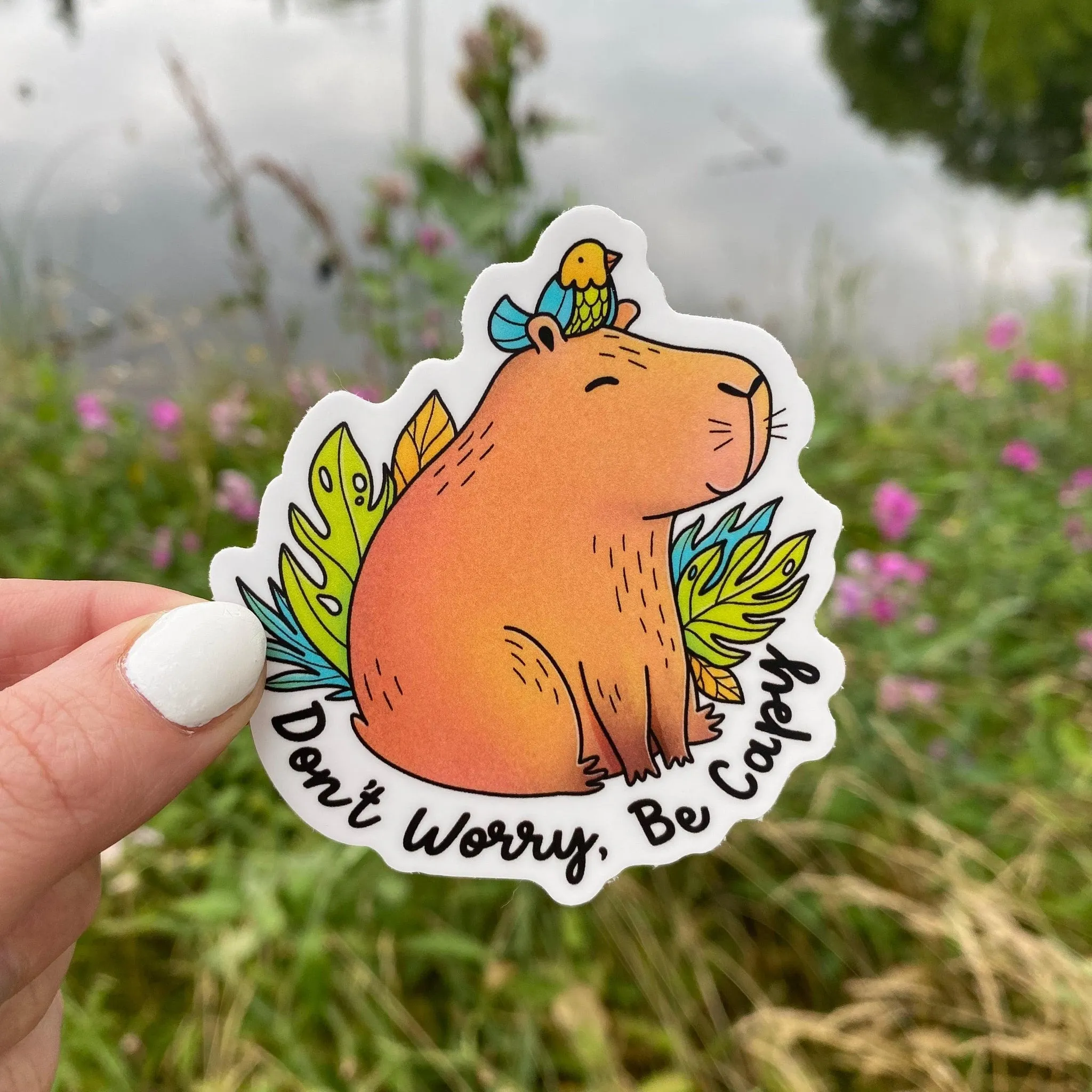 Sticker - Don't Worry Be Capy