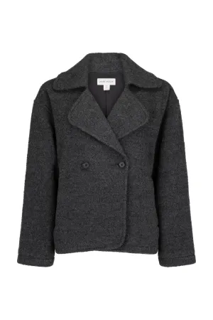 SWEET SOLITUDE WOOL COAT - CHARCOAL