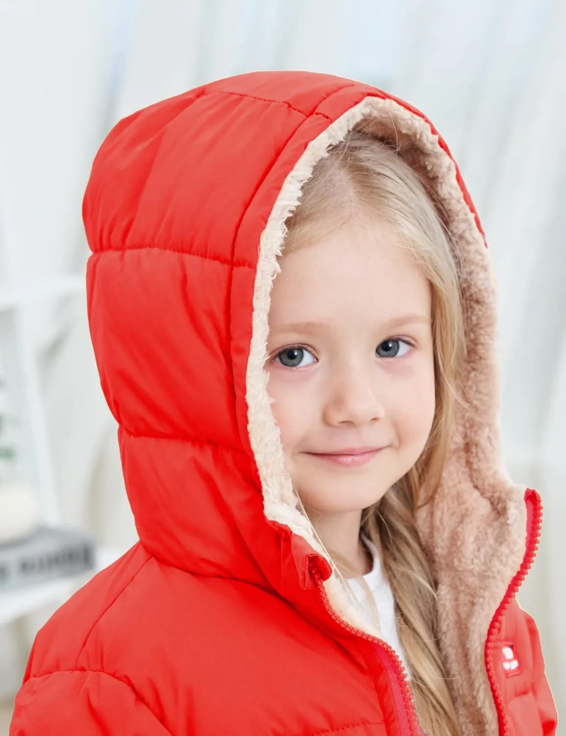 UNICOMIDEA Baby Winter Coat with Hooded Toddler Boys Girls Puffer Jackets for 12M-5T