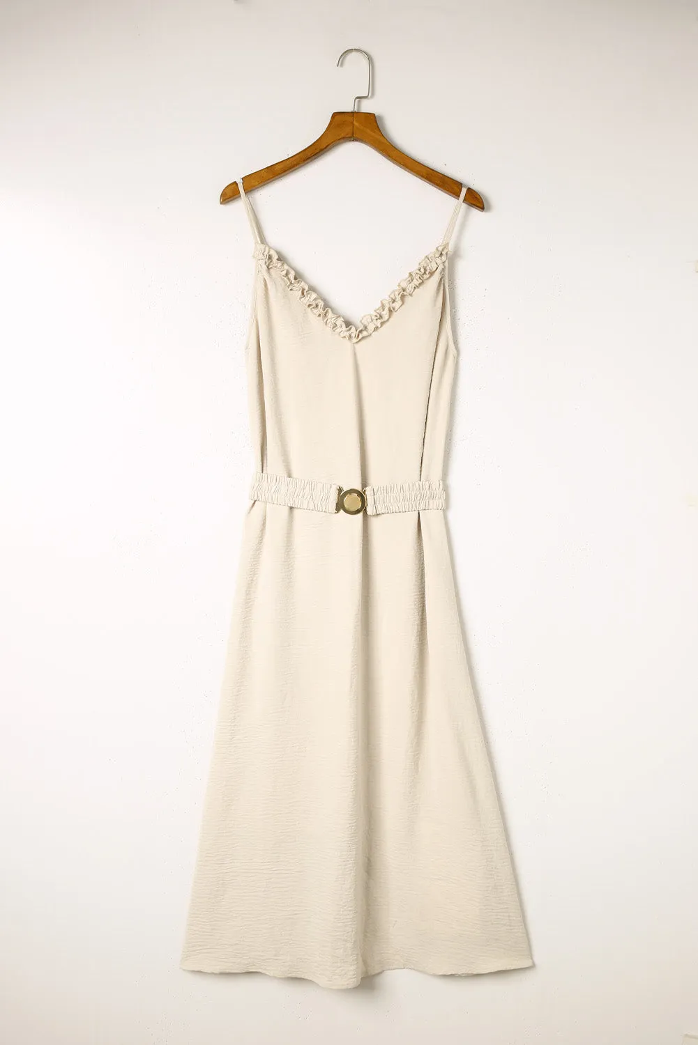 V Neck Sleeveless Maxi Dress