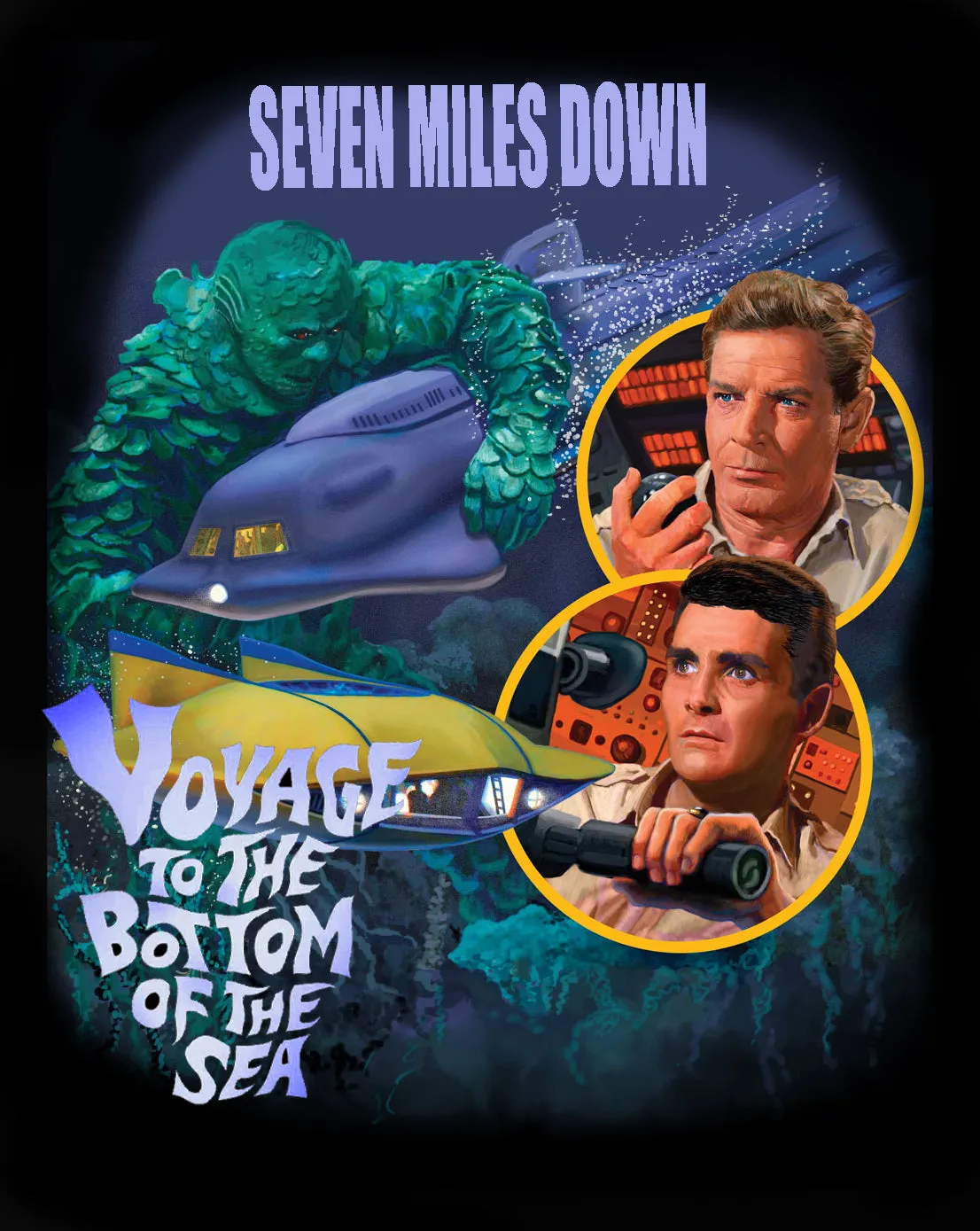 Voyage To The Bottom Of The Sea - Classic 60's TV Show- T-Shirt