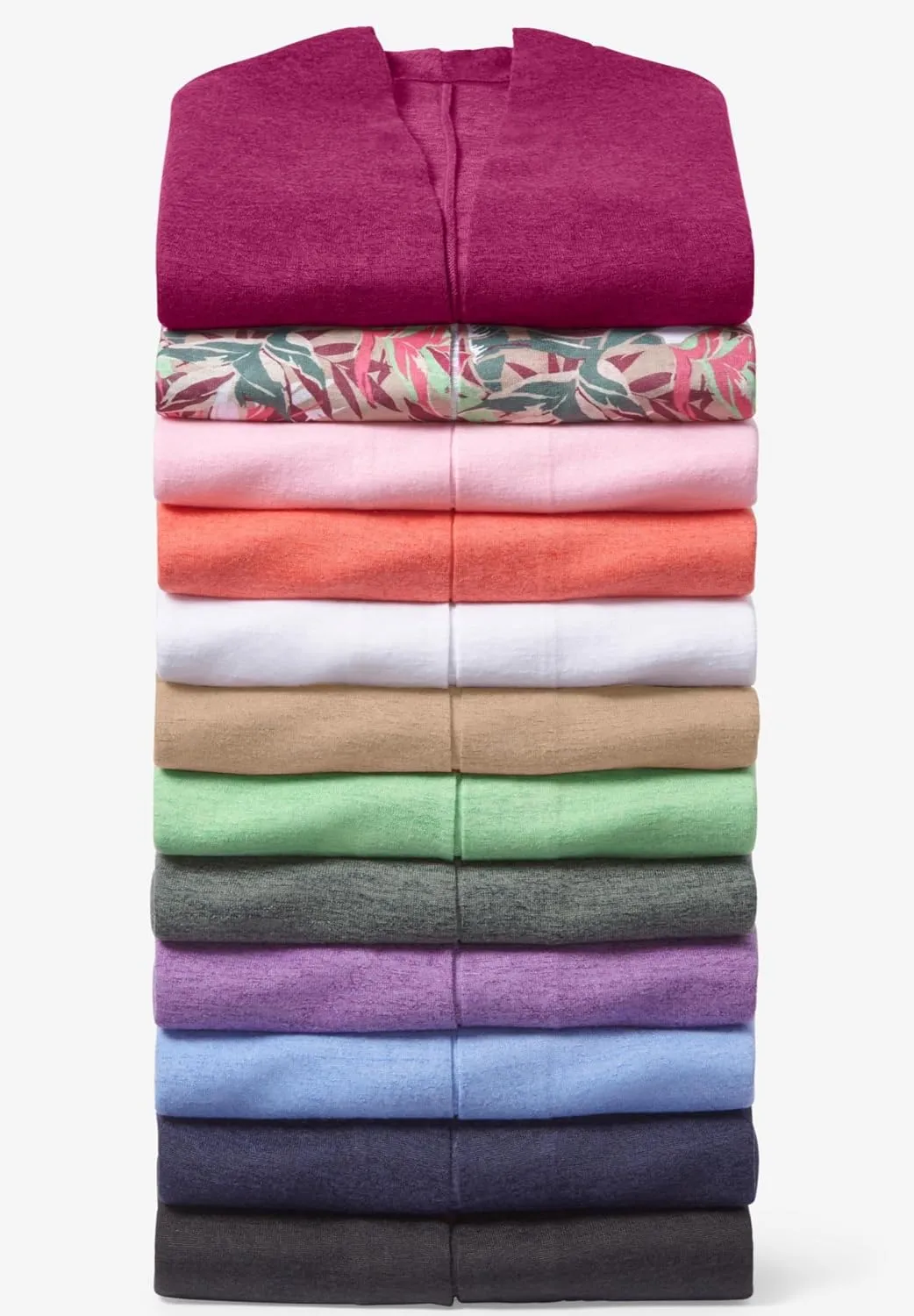 Woman Within Plus Size Lightweight Open Front Cardigan