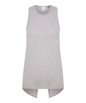 Womens open back vest | Light Grey