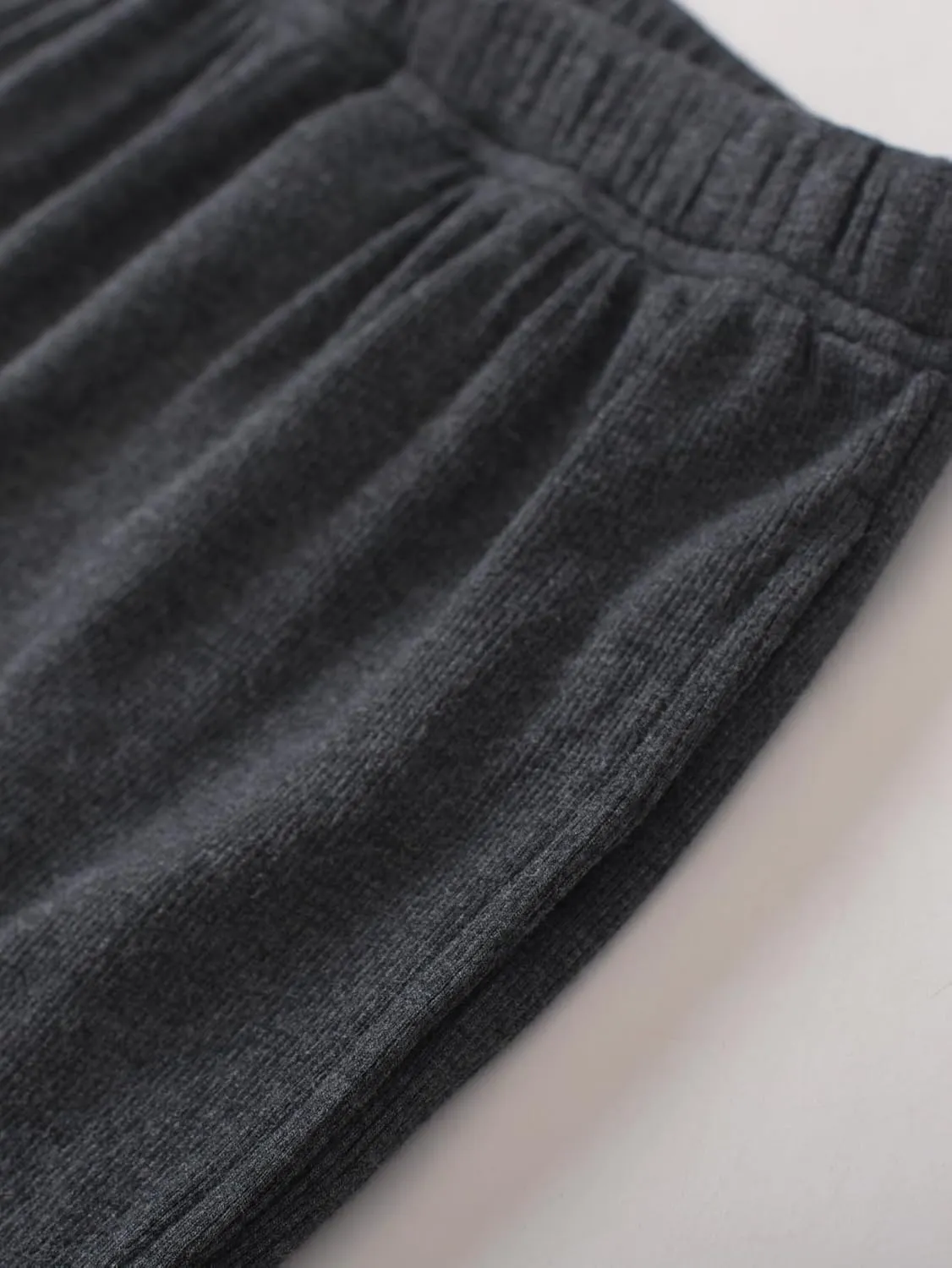 Women's Petite Short Length Lounge Pants Soft Ribbed Knit PJ Pants