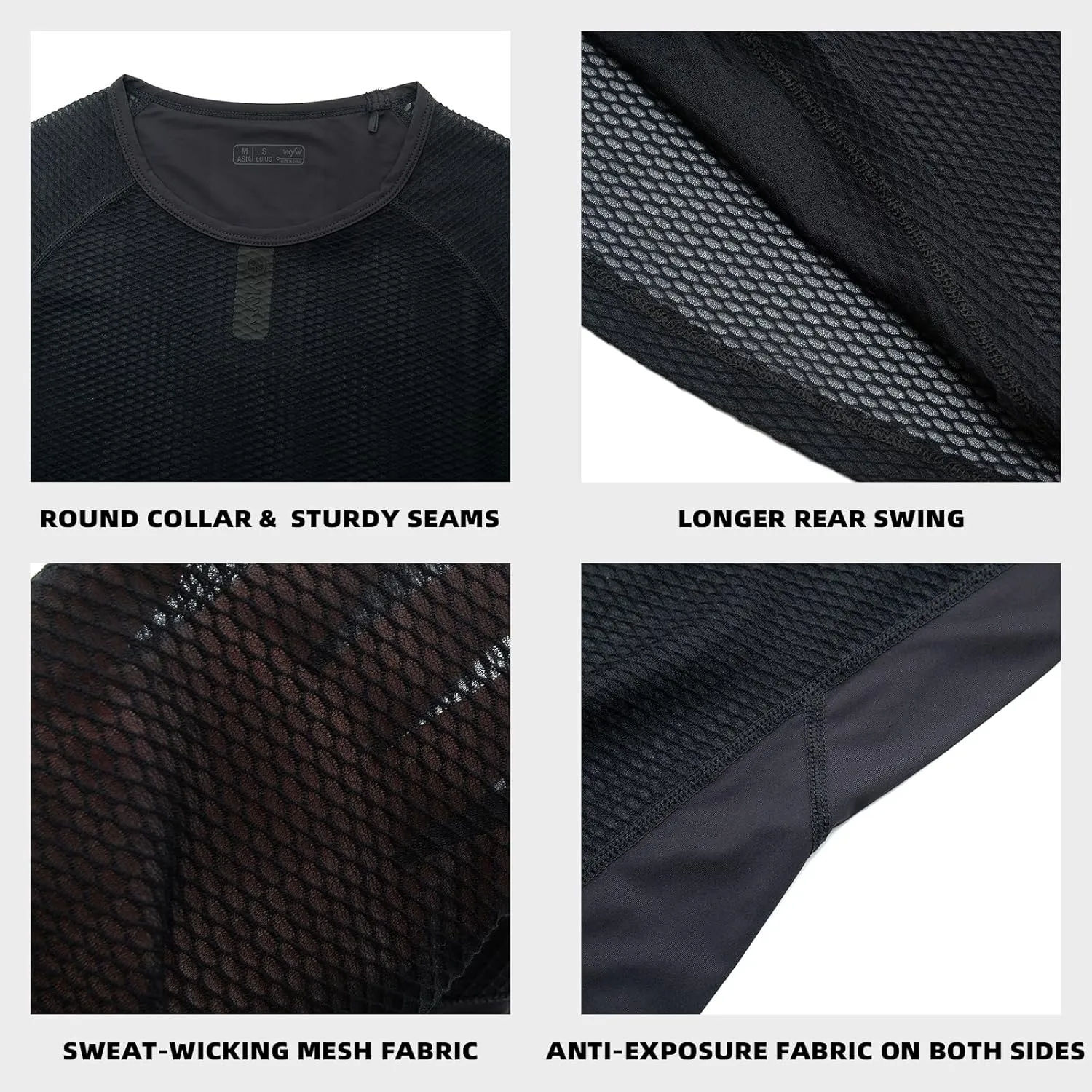 YKYWBIKE Cycling Base Layer Women Quick Dry Sleeveless Cycling Jersey Compression Mesh Undershirt Breathable Biker Shirts