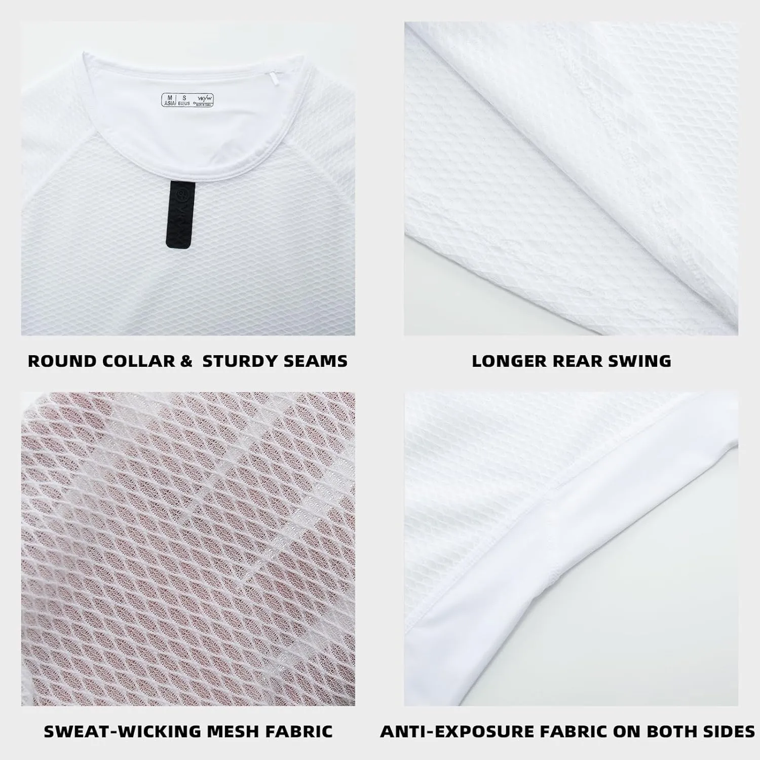 YKYWBIKE Cycling Base Layer Women Quick Dry Sleeveless Cycling Jersey Compression Mesh Undershirt Breathable Biker Shirts