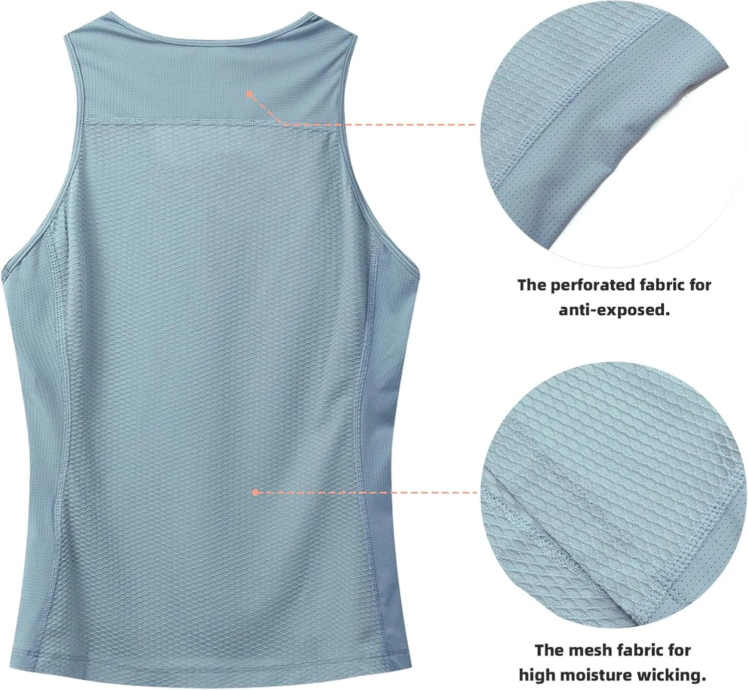 YKYWBIKE Cycling Base Layer Women Quick Dry Sleeveless Cycling Jersey Compression Mesh Undershirt Breathable Biker Shirts