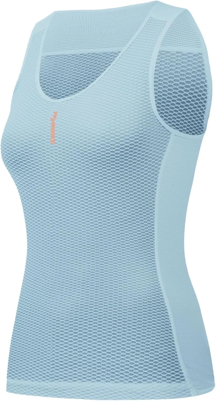 YKYWBIKE Cycling Base Layer Women Quick Dry Sleeveless Cycling Jersey Compression Mesh Undershirt Breathable Biker Shirts