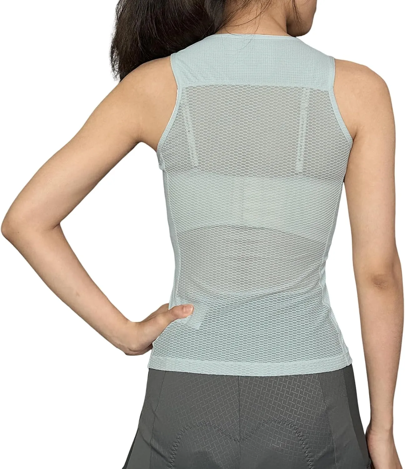 YKYWBIKE Cycling Base Layer Women Quick Dry Sleeveless Cycling Jersey Compression Mesh Undershirt Breathable Biker Shirts